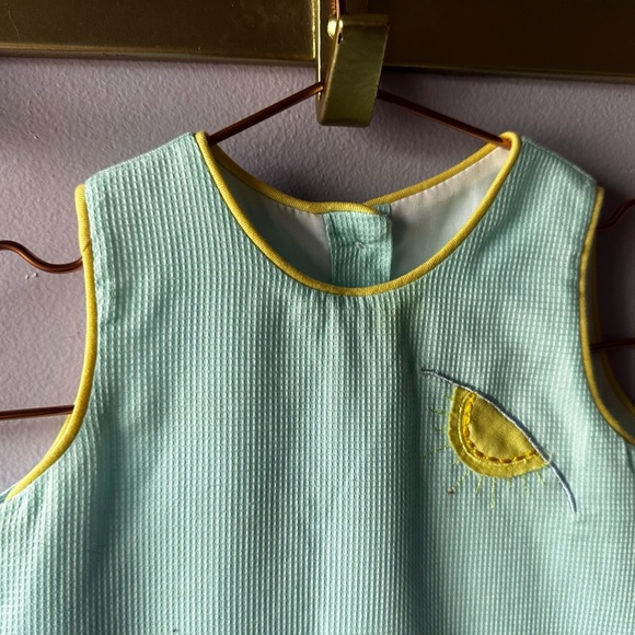 Karela Kids Blue Fish Dress Size 6 Months Made in Colombia - Picture 2 of 9
